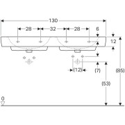   Geberit Renova Plan, 130/48, 2 , 2   , (122130000)