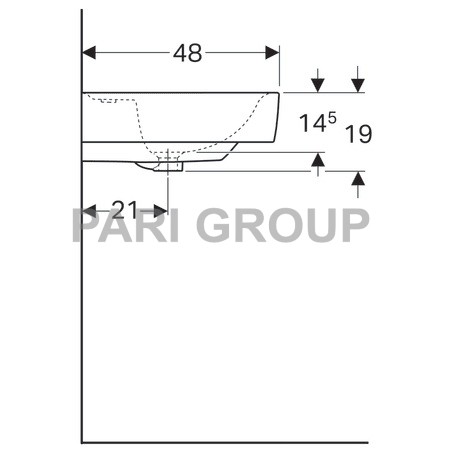   Geberit Renova Plan, 130/48, 2 , 2   , (122130000)