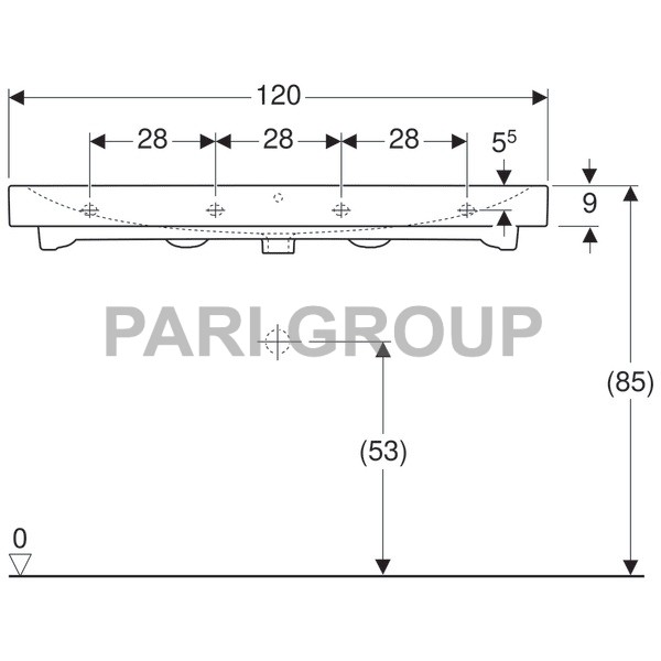  Geberit iCon, 1200x485 ,  2   ,  (124020000)