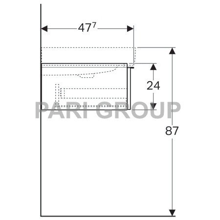    Geberit iCon, 1190x240477 ,  2 ,    (840120000)