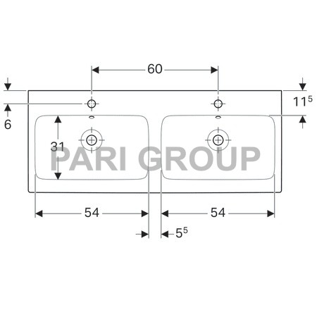  Geberit iCon, 1200x485 ,  2 ,  2   ,  (124120000)