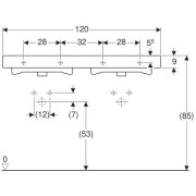  Geberit iCon, 1200x485 ,  2 ,  2   ,  (124120000)