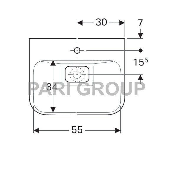  Geberit myDay, 600x480mm, , Kera Tect