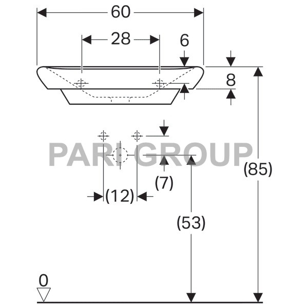  Geberit myDay, 600x480mm, , Kera Tect