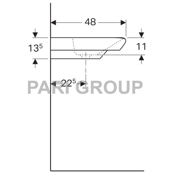  Geberit myDay, 600x480mm, , Kera Tect