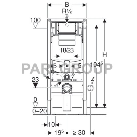  GEBERIT, Duofix UP320,   ,  , 1120   Sigma