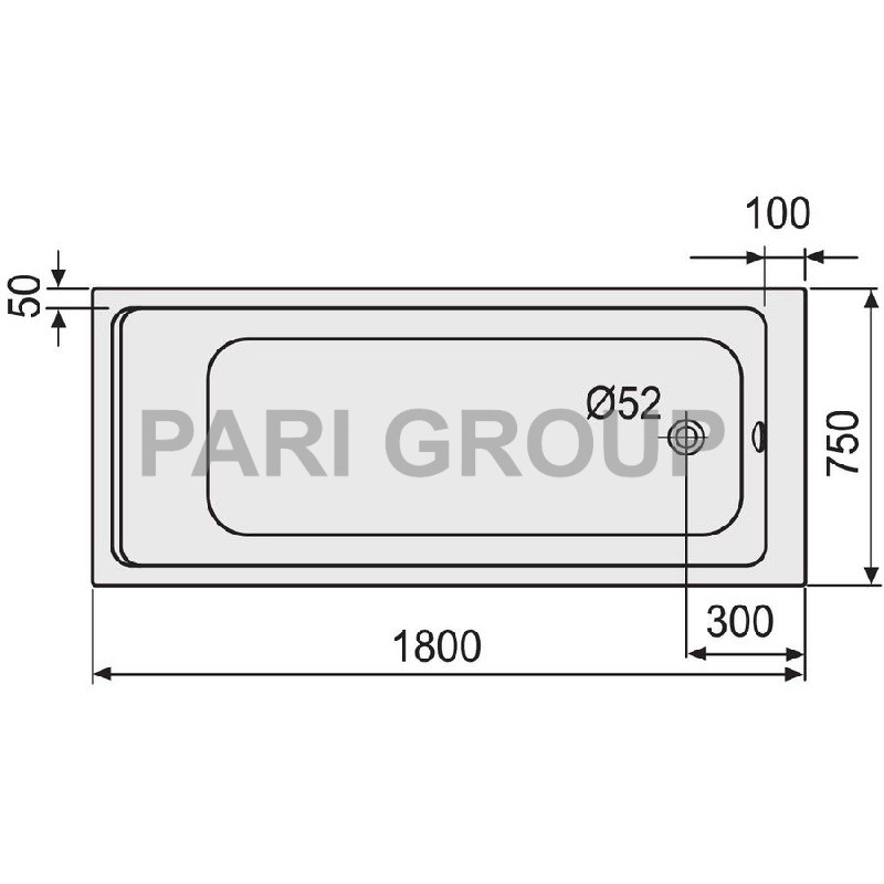  DUSCHOLUX Prime-line 261, , 1800750450 ,  52 , ,  