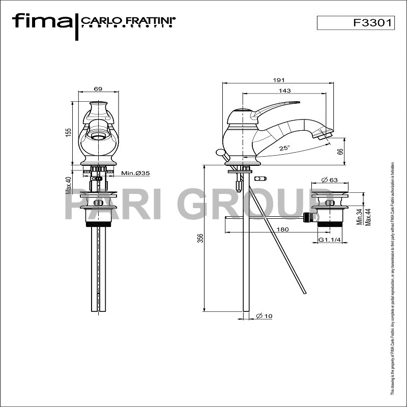    FIMA LAMP ,  2   350 ,   1 1/4  ,  143 ,  155 , 