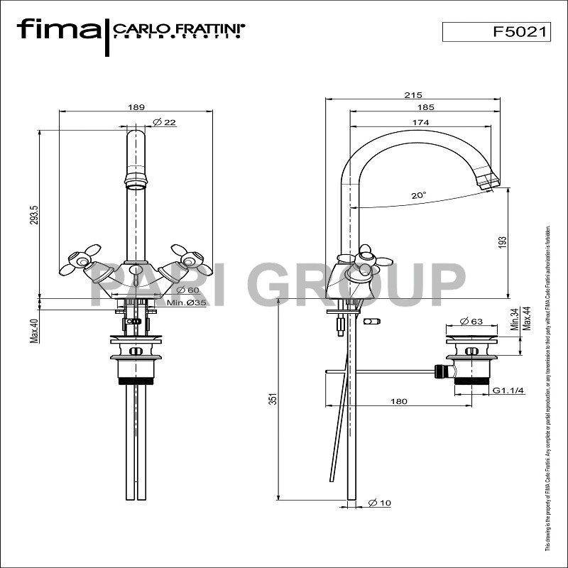    FIMA OLIVIA,   ,  2  ,    1" 1/4,  293,5,  174 , 