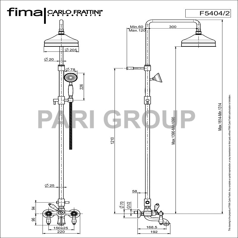   FIMA HEREND  ,   168,5 ,    ,     1500 ,    ,  ,     200 , 2   1/2  , 