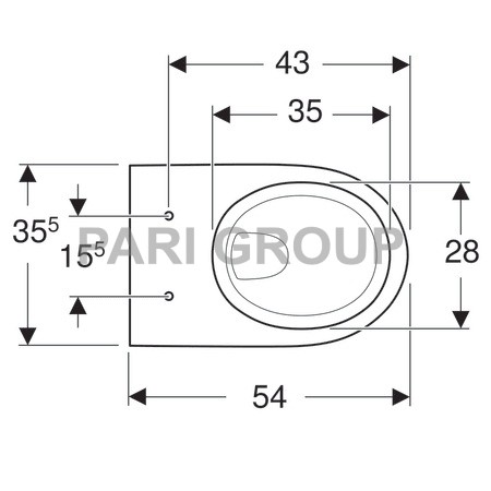  Geberit Renova, ,   Rimfree, 4.5/6 ., 540 , 