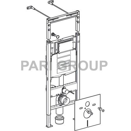  GEBERIT Duofix    , H112, 12  (UP 320),   ,   Sigma