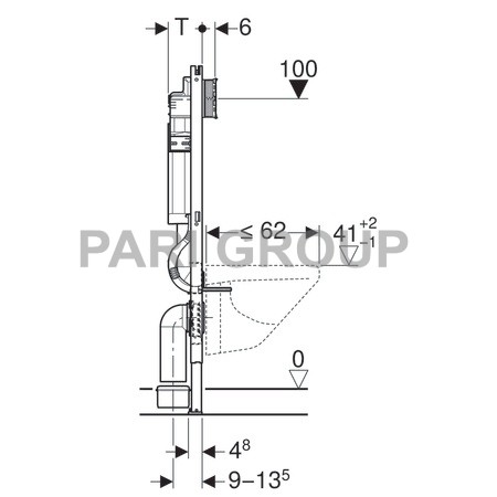  GEBERIT Duofix    , H112, 12  (UP 320),   ,   Sigma