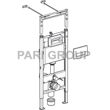   GEBERIT  Duofix,     1120500120 ,  Delta51 . 115.105.21.1,     Duofix 130-200 ,  