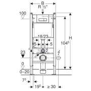   GEBERIT  Duofix,     1120500120 ,  Delta51 . 115.105.21.1,     Duofix 130-200 ,  