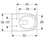   Geberit RENOVA,   RIMFREE, 530360 , 