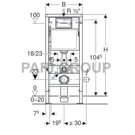  . Geberit DUOFIX ,  -  . , .  