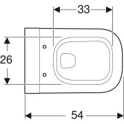  Geberit My Day , Rimfree,   KeraTect, 540360 , 4,5/6 , 