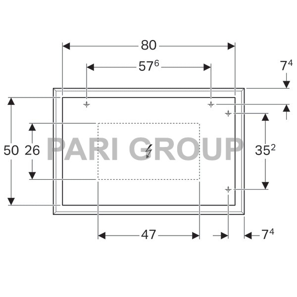  Geberit Citterio     ,     ,  LED 12 V/29,5,  :  , Lumen 2816 (lm), 230 V, 50 Hz, IP44,   2, 884584140,  