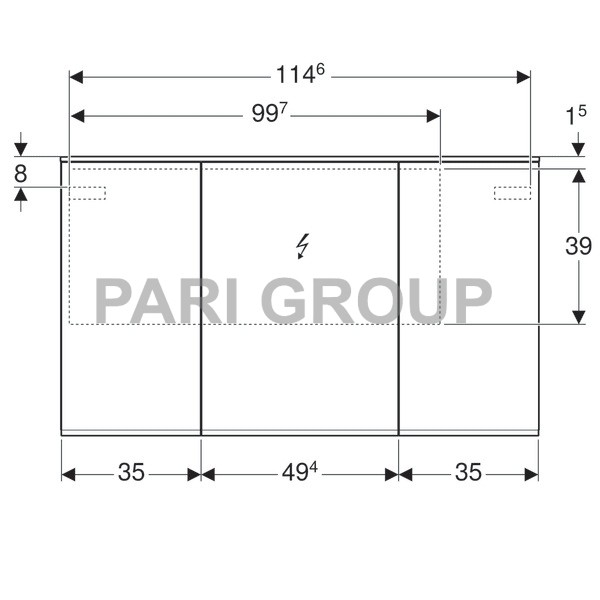   Geberit PLUS, 1   , 1     , 3 , 6  , 2   USB , 1  , 1   1200700150 