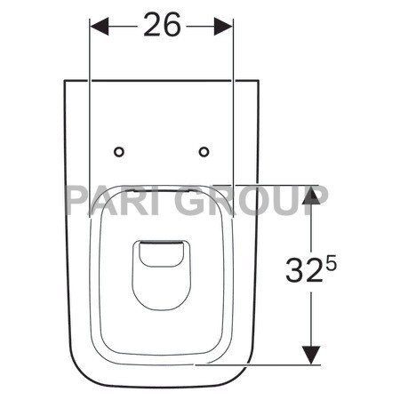     Geberit iCon Square, ,  , Rimfree :  56, 