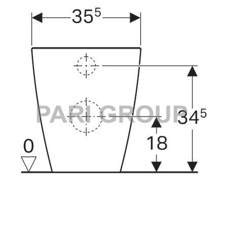     Geberit iCon Square, ,  , Rimfree :  56, 