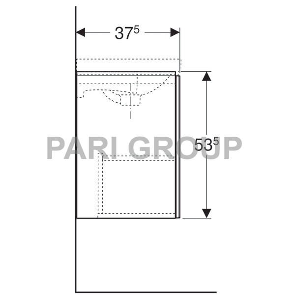    Geberit Acanto,     :  44.5,  53.5,  37.5,    ,    