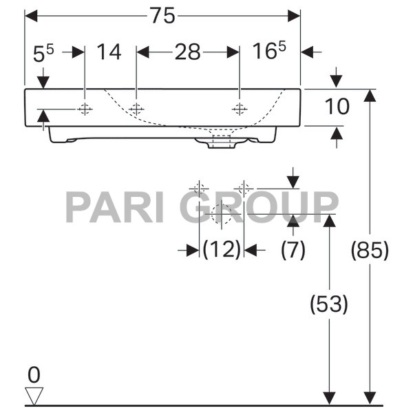  Geberit Citterio  :  75,  50,    ,  ,   ,    KeraTect, 