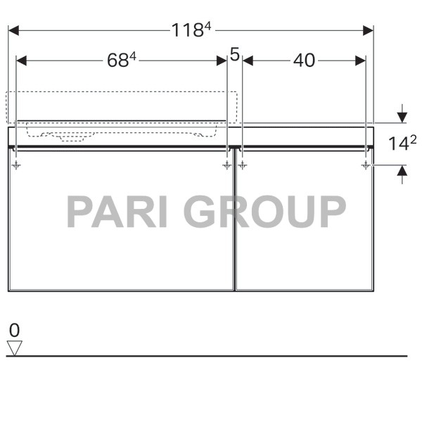    Geberit Citterio,      :  118.4,  55.4,  50.4,  -   ,  -   