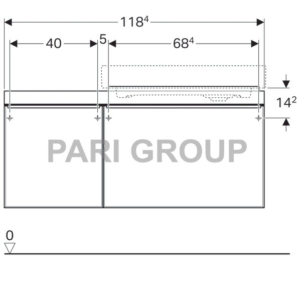    Geberit Citterio,       :  118.4,  55.4,  50.4,  -   ,  -   