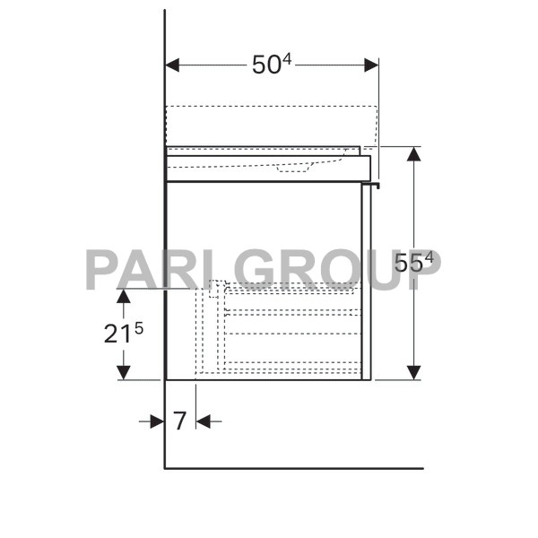    Geberit Citterio,       :  118.4,  55.4,  50.4,  -   ,  -   