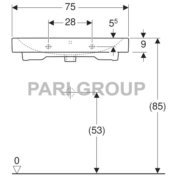  Geberit iCon:  75,  48.5,    ,   , 