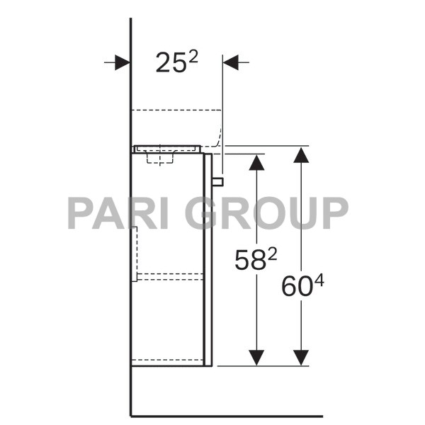    Geberit Renova Compact,   ,   :  34.8,  60.4,  25.2, - /  , -,   