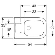     Geberit Renova Plan, Rimfree:  54, 