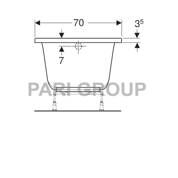   Geberit Renova Plan:  140,  70,  , 