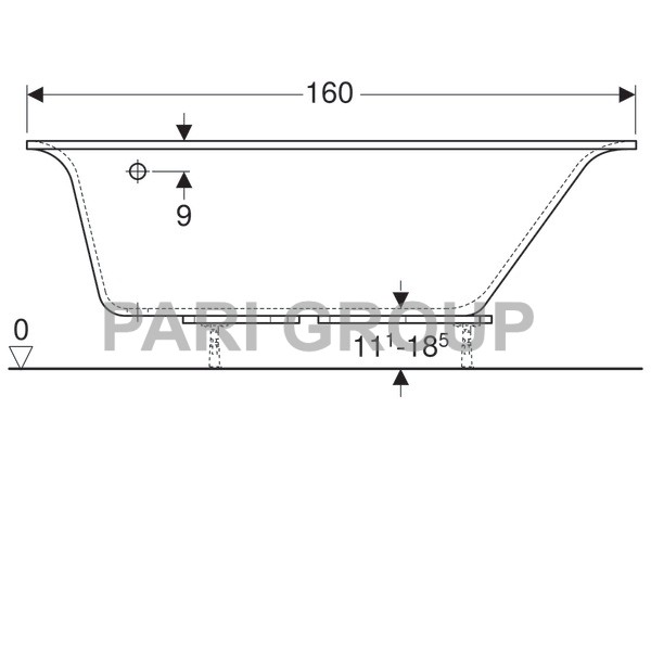   Geberit Renova Plan:  160,  100,  ,  , 