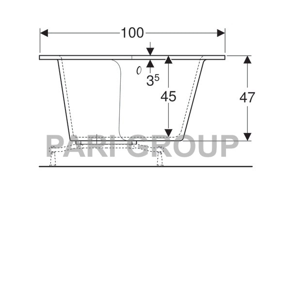   Geberit Renova Plan:  160,  100,  ,  , 