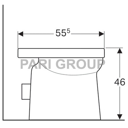     Geberit Renova Comfort Square,  ,  :  55.5, 