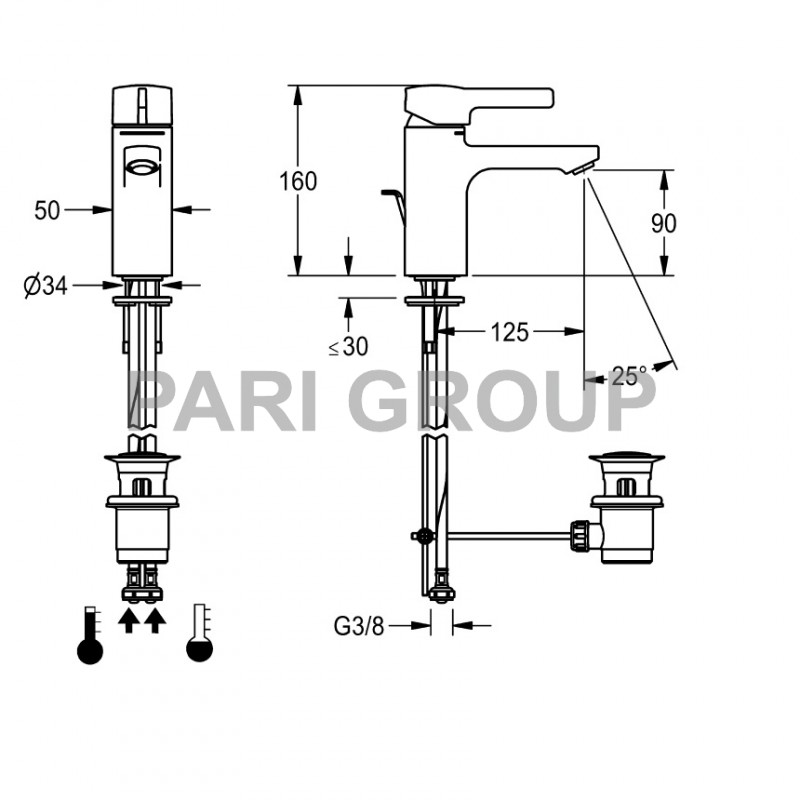    FRANKE F5LM1003, ,  2  ,   ,  125 ,  160 , 